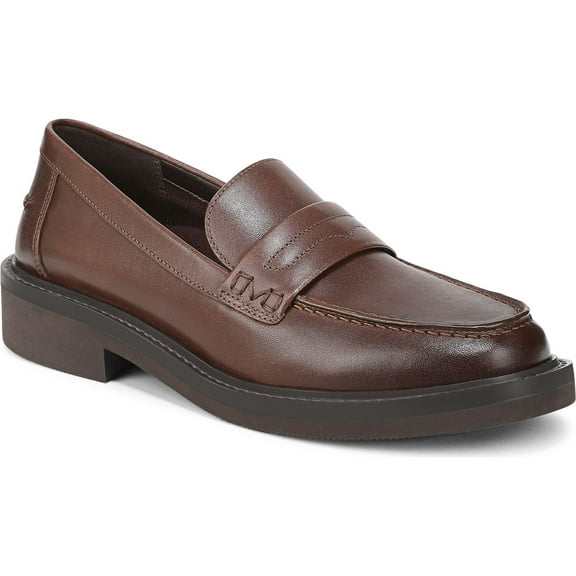 Vionic Women's Caitlin Penny Loafer Coffee Vachetta Leather 8M