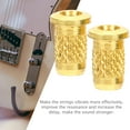 thumbnail image 3 of GARVALON 6Pcs Guitar String Ferrules Metal String Caps for Musicians Electric Guitar Parts 0.28x0.24in, 3 of 5