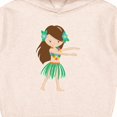 thumbnail image 3 of Inktastic Brown Haired Hula Girl Toddler Hoodie, 3 of 4