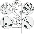 thumbnail image 6 of Amagabeli 2 Pack Black Garden Trellis for Climbing Plants 46" x 15" Black Sturdy Iron Potted Support Vines Vegetable Flower Patio Metal Wire Lattices Grid Trellises for Grape Cucumber Clematis, 6 of 8