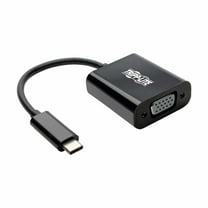 Tripp Lite USB-C to VGA Adapter, Thunderbolt 3 - M/F, USB 3.1, 1080p, Black