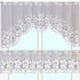 thumbnail image 4 of Cortina de ventana de encaje Injueey 2 piezas Blanco 160x60cm + 160x30cm, 4 of 6