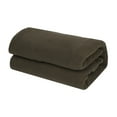 thumbnail image 4 of yotijay Fleece Sleeping Bag Liner Single Sleeping Bag Zippered Lightweight Camping Dark Green, 4 of 9