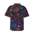 thumbnail image 3 of Bixox Men's Hawaiian Shirts Men's Colorful Shells Print Short-Sleeve Shirt-Large, 3 of 8
