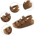 thumbnail image 5 of eileial Girls Boys Sandals with Cork Footbed Adjustable Buckle Summer Open Toes Flat for Kids Toddler,Brown 6.5, 5 of 6
