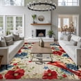 thumbnail image 4 of God Bless America 5'x7' Area Rugs Cardinal Bird Floral 4tn of July Vintage Washable Area Rugs Non-Slip Indoor Floor Mats Carpet for Living Room Bedroom Dining Room, 4 of 9