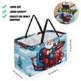 thumbnail image 2 of Christmas sled Large Capacity Foldable Oxford Cloth Decorative Box - Reusable Picnic Basket, Shopping Basket, and Storage Basket, 2 of 7