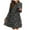 Black, variant on IROINNID Long Sleeve Dress for Women Long Sleeve Dress Round-Neck Ladies Print Dresses,Black