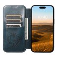thumbnail image 5 of Feishell for iPhone 15 Plus Case, Wallet Case [Compatible with MagSafe] Magnetic Leather Flip Folio Cover Kickstand and Cash Credit Card Holder Men Women for Apple iPhone 15 Plus,Blue, 5 of 10