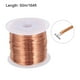 thumbnail image 2 of Hilo magnético de 0.5 mm 164 pies de alambre de cobre esmaltado alambre de bobinado magnético bobina 100 g 155C para transformadores inductor, 2 of 6