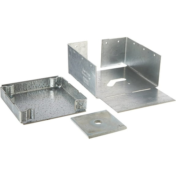 Simpson Strong Tie ABW66RZ ZMAX Galvanized 12-Gauge 6-Inch by 6-Inch Rough Adjustable Post Base