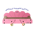 thumbnail image 4 of Oodles Durable Corrugated Cardboard Pink Bed Cat Scratching Pad, O/S, 4 of 10