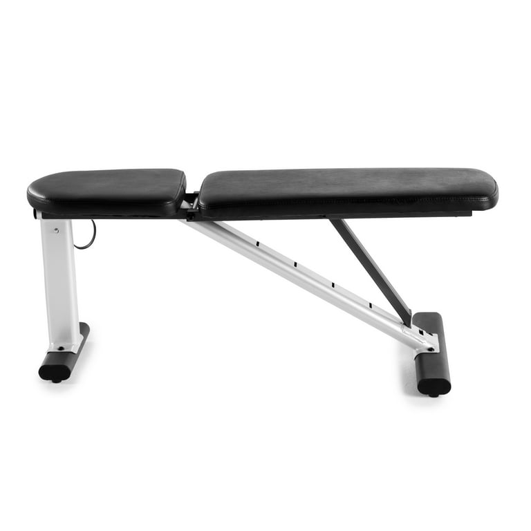 Weider XR 6.0 Adjustable Utility Bench with 6 Positions and Exercise Chart 510 lb. Total Weight Capacity Walmart