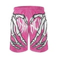 thumbnail image 3 of Pink Skeletal Hands Skeletal Hands Mens Swim Trunks Quick Dry Stretch Board Shorts with Soft Mesh Lining Funny Beach Short with Pockets 3XL, 3 of 8