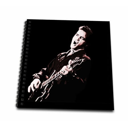 3dRose Elvis Presley with his guitar. - Mini Notepad, 4 by 4-inch