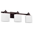 thumbnail image 2 of RADIANCE goods Contemporary 3 Light Oil Rubbed Bronze Bath Vanity Fixture 24" Wide, 2 of 9