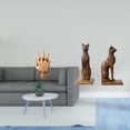 thumbnail image 2 of Manos Entrelazadas Y Estatuas De Gatos Egipcios. Figuras Decorativas Para El Hogar, Dormitorio, Estante O Mesa. Adorno Para Parejas. Sujetalibros. Regalo Ideal Para Inauguración De Casa., 2 of 8