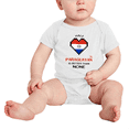 thumbnail image 2 of Half Paraguayan Is Better Than None Baby Romper Bodysuit (White, 12-18 Months), 2 of 5