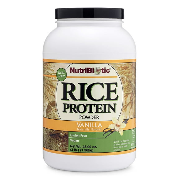 NutriBiotic Vanilla Rice Protein, 3 Lb (1.36kg)