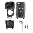 thumbnail image 2 of 3 Button Remote Flip Car Key Fob Case Cover For Vauxhall For Opel For Astra, 2 of 11