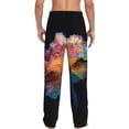 thumbnail image 7 of Salouo Bioluminescent Underwater Flower Print Pajama Pants for Men, Lounge Pants Elastic Waistband Casual Men's sleepwear Loungewear Sleep Pajama Pant -Medium, 7 of 7