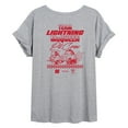 thumbnail image 2 of Disney - Team Lightning Mcqueen Pit Crew - Women's Oversized Graphic T-Shirt, 2 of 4