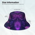 thumbnail image 4 of Vsdgher Purple Starry Sky Antelope Print Bucket Hat for Men&Women Bucket Hat Reversible Summer Double-Side-Wear Travel Gardening, Beach, Camping, Hiking, Fishing Cap, 4 of 5