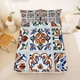thumbnail image 5 of Erosebridal Vintage Floral Pattern Bed Sheets,Retro Boho Aesthetic Art King Sheets For Men Women 4 Pieces, 5 of 6