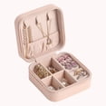 thumbnail image 1 of 2021 organizador de joyas, estuche para joyas de viaje, caja de joyería portátil de viaje, organizador de almacenamiento de cuero, soporte para pendientes Tan Jianjun unisex, 1 of 2