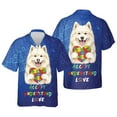 thumbnail image 3 of Autism Awareness Samoyed Accept Understand Love Hawaiian Shirt Breathable Summer Unisex Merch Siberian Sammy Dog Lover - 12003, 3 of 6