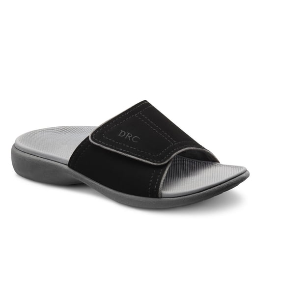 Dr. Comfort Kelly Women's Supportive Slide Sandals - Black