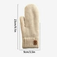thumbnail image 3 of Outfmvch Womens Gloves Women's Winter Gloves Warm Lining - Cozy Wool Knit Thick Gloves Mittens Woman Winter Gloves Pink 1 One Size, 3 of 4