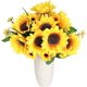 thumbnail image 1 of Girasoles Artificiales LIUYMXG para Decoración de Oficina en el Hogar Manualidades y Arreglos Florales de Boda, 1 of 5