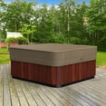 thumbnail image 2 of Budge Medium Black and Tan Patio Square Hot Tub Cover, StormBlock™ Hillside, 2 of 7