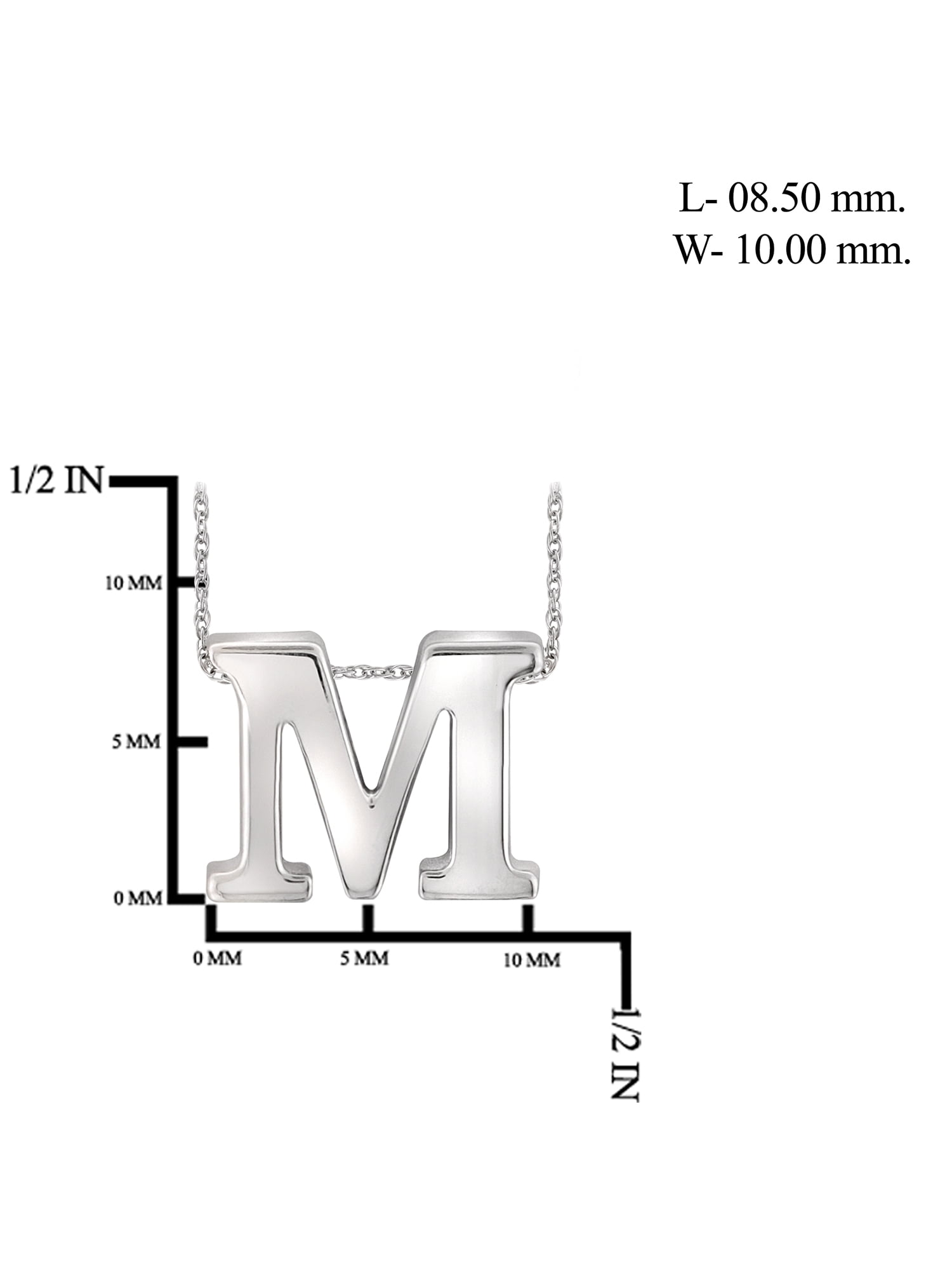 JewelersClub Sterling Silver A Initial Pendant