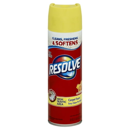 Resolve High Traffic Carpet Cleaner Foam, Citrus, 22 Ounce