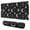 Black Moon Skull, variant on Long Mouse Pads for Desk,Black Pink Skull Pattern Desk Mats on Top Of Desks, Desk Mouse Pad Extra Large with 3mm Non-Slip Base and Stitched Edge for Gaming,Office,Work,Home 31.5"x11.8"