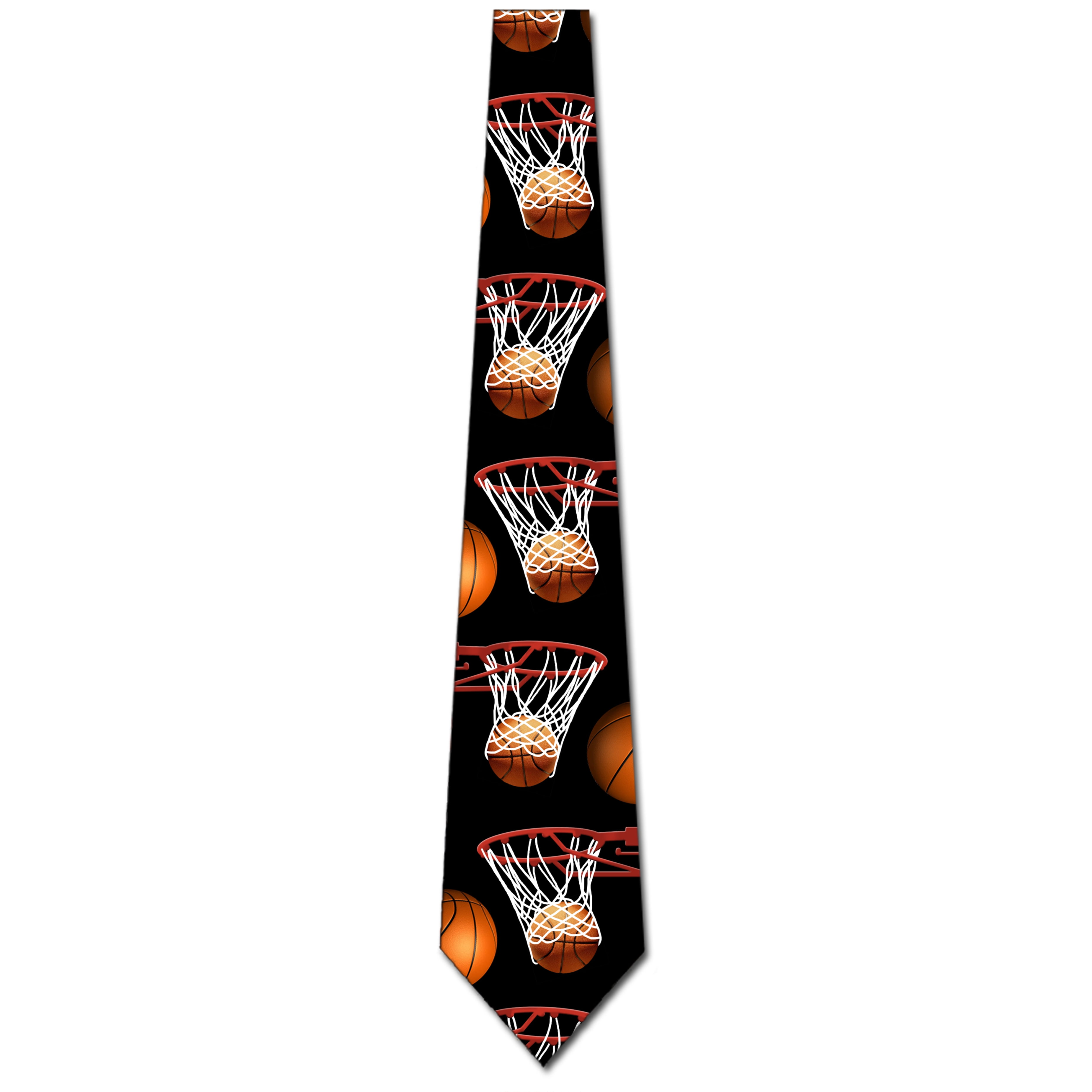 Basketball Ties Mens Sports Necktie by Three Rooker