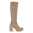 thumbnail image 3 of DOLCE VITA Womens Beige 1" Platform Chunky Lug Sole Waterproof Padded Slip Resistant Corry H20 Round Toe Block Heel Zip-Up Leather Dress Boots 7, 3 of 4