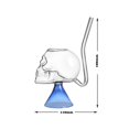 thumbnail image 3 of Halloween Skull Glass Cup Wine Glass Multipurpose Clear Skull Face Drinking Cup for Cocktail Margarita Whiskey Juice for Halloween Themed Party Decorations Gifts Blue, 3 of 9