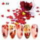 thumbnail image 1 of Uñas postizas con diseño de hoja de arce brillante, decoración de uñas con lentejuelas de copo de nieve brillantes, pegatina de lentejuelas, 1 of 1