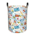 thumbnail image 2 of Cauagu Summer Stamp for Laundry Basket,Collapsible Organizer Basket for Storage Bin Toy Bins Gift Baskets Bedroom Clothes Children Nursery Hamper -Medium, 2 of 7
