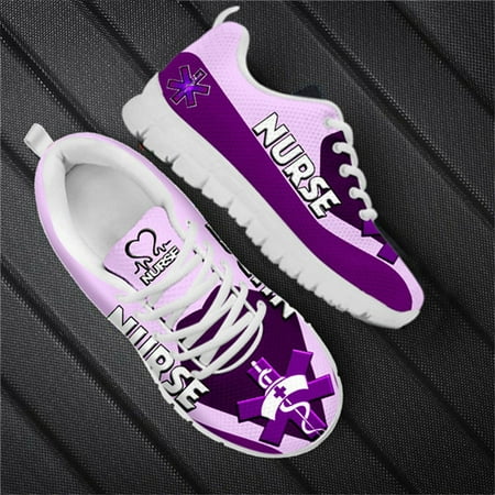 

Summer Mesh Nurse Shoes Woman Flats Women Sneakers Doctor Premium Sketch Designer Lace-up Flat Footwear Ladies Casual Shoes