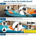 thumbnail image 3 of Paddle Board Pump, Portable 20PSI High/Low Pressure Sup Pump for Paddle Board, 3000mAh 15W Electric Paddle Board Pump with 8 Nozzles Inflation/Deflation, 3 of 7
