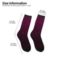 thumbnail image 2 of Rocae Dark Purple Glitter for Girls Boys Crew Socks,Children's Socks, Kids Socks, Toddler Socks: Daily Wear with Kids School Uniform, 2 of 5