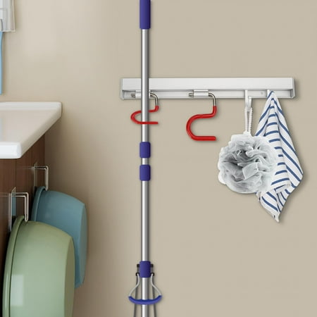 

ESTINK Mop Rack Mop Storage Bathroom Supply For Hanging Brooms
