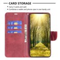 thumbnail image 3 of Feishell Fit for Samsung Galaxy A05 Phone Case with Detachable Wrist Strap & ID Credit Card Slots,Premium PU Leather Shockproof Magnetic Clasp Folio Flip Kickstand Holder Protective Cover,Red, 3 of 5