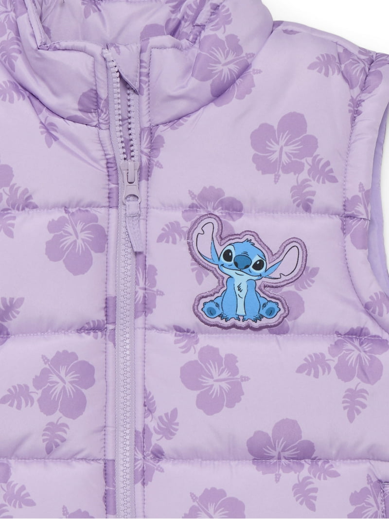 Stitch Girls Puffer Vest, Sizes 4-12 - Walmart.com
