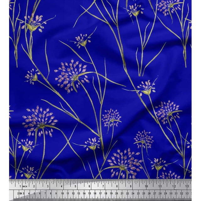 Tissu de Canard de Coton Bleu Pomme Imprimé par Yard 42 Pouces de Large