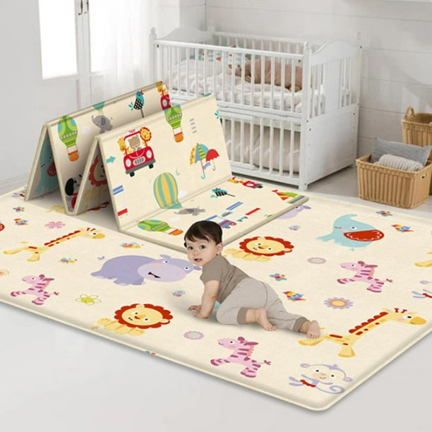 Tapete Bebe MIMUSELINA Colchoneta Bebe Suelo Alfombra Bebe 120x120